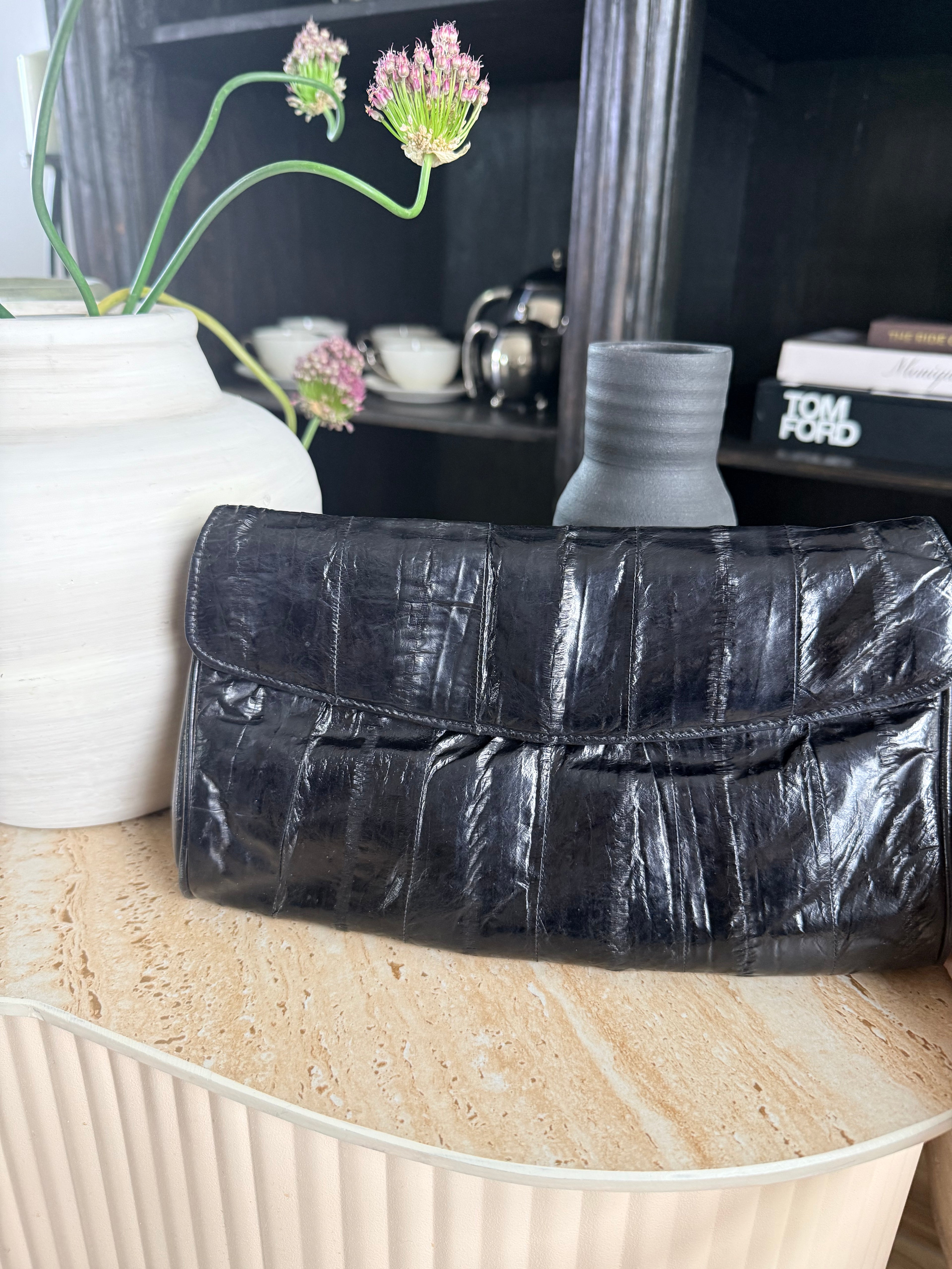 Vintage Black Clutch Purse