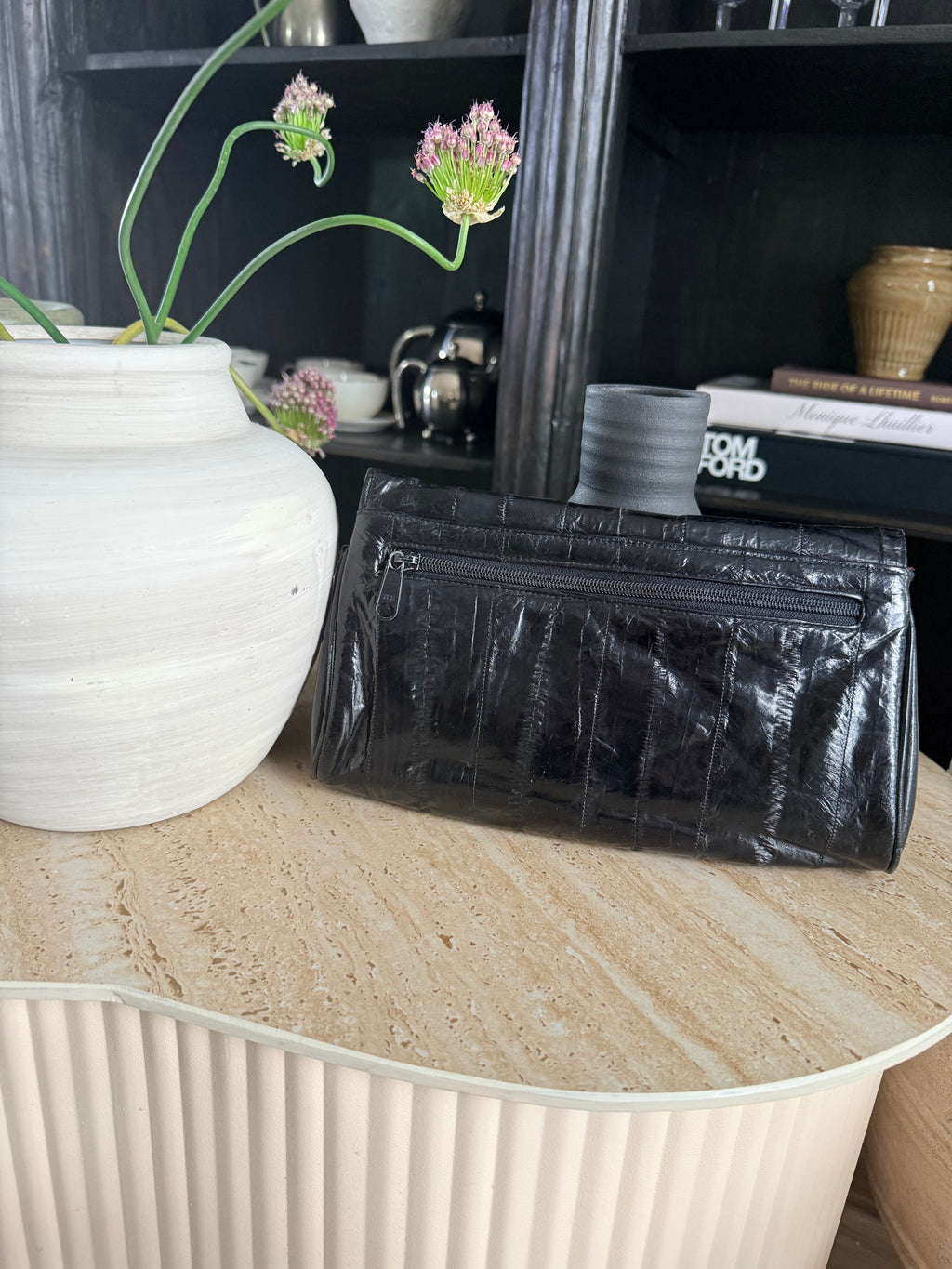 Vintage Black Clutch Purse