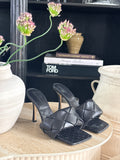 BOTTEGA VENETA Lido intrecciato leather mules