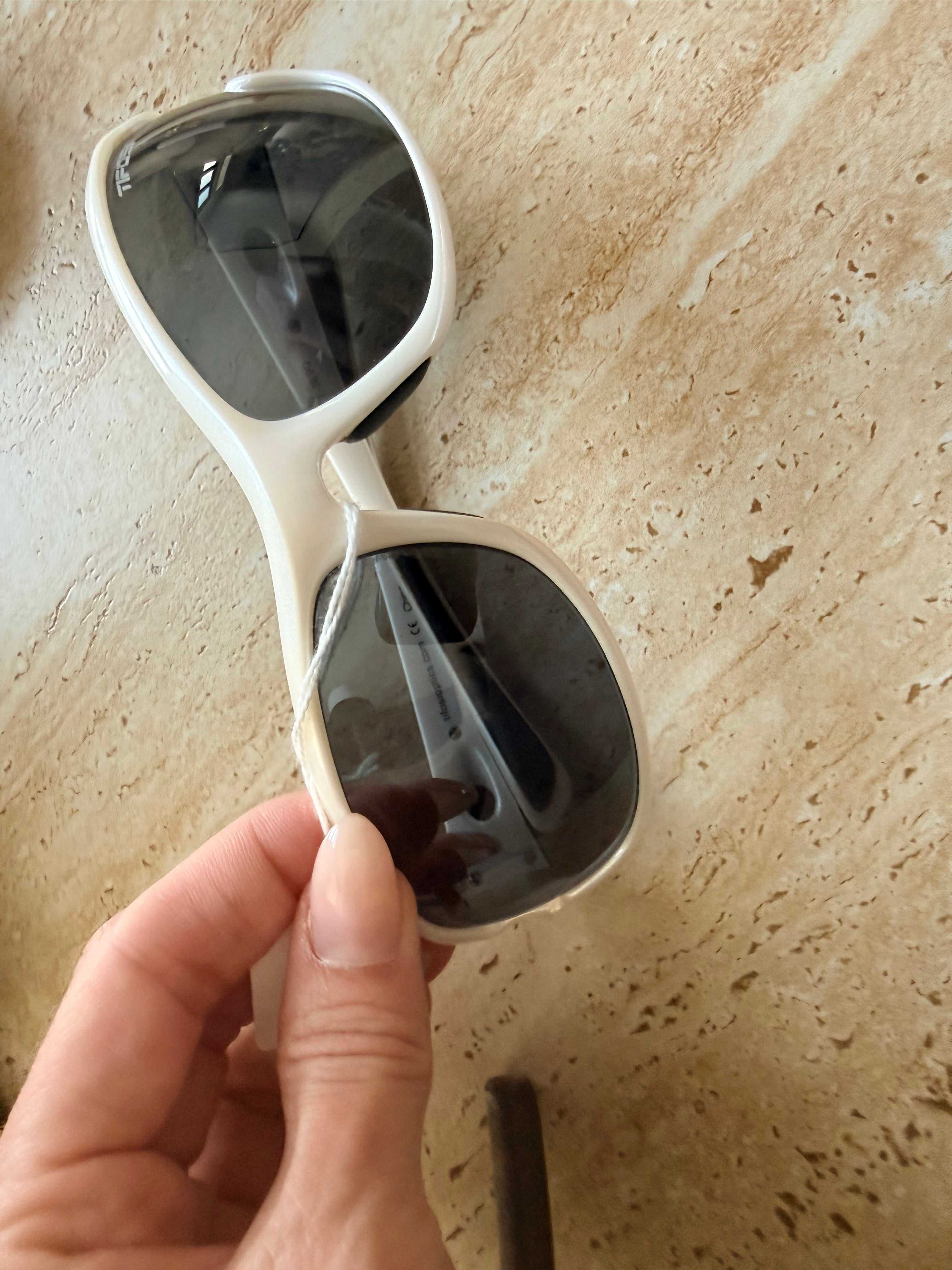 Vintage Sporty White Sunglasses