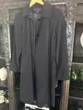Gallery Black Trench coat with collar