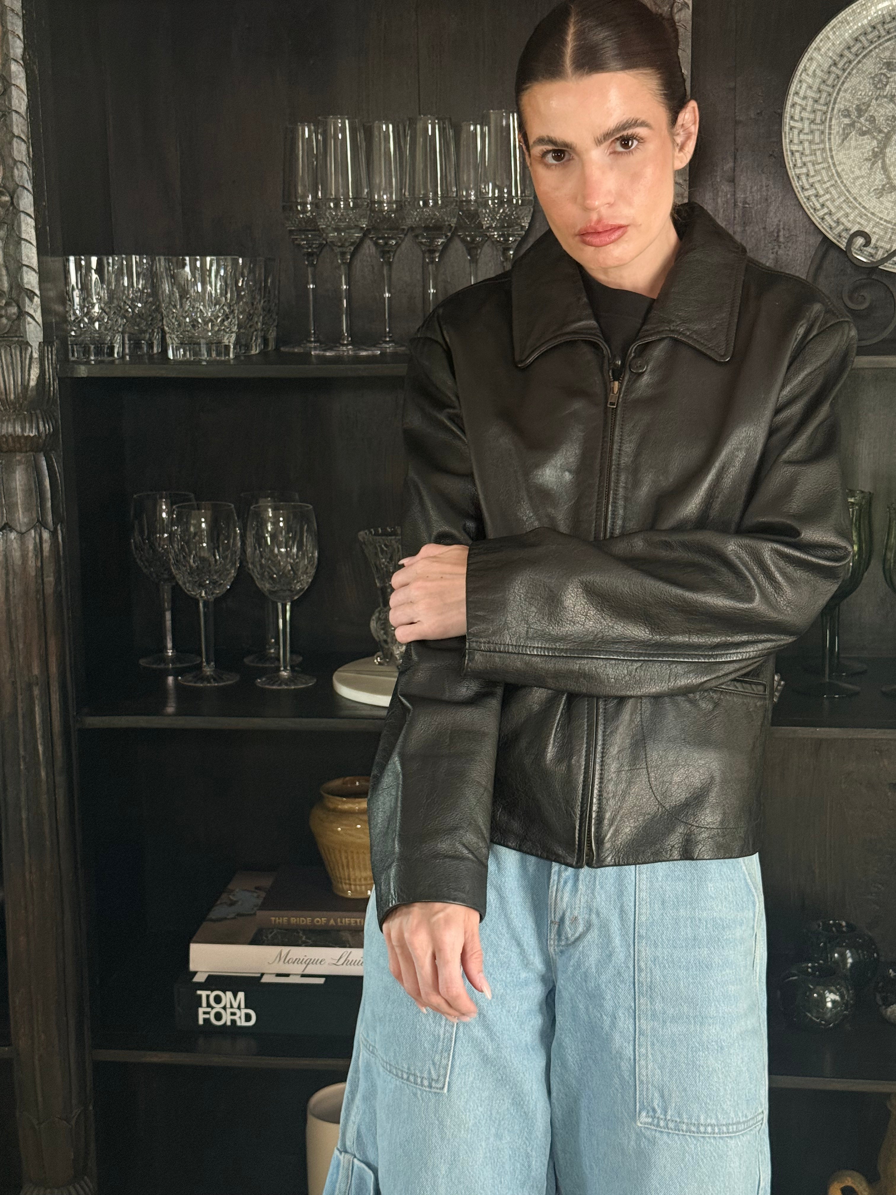Ann Taylor 100% Leather Jacket