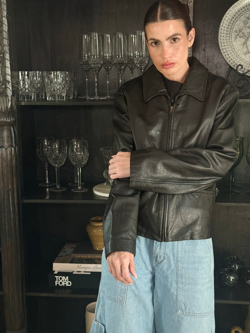 Ann Taylor 100% Leather Jacket